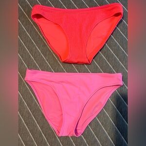 aerie 2️⃣ NWOT pink bikini bottoms